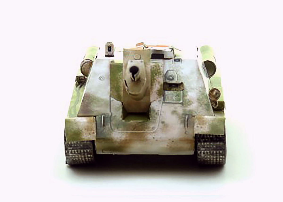 3D Puzzle KARTONMODELLBAU Modell selbstfahrende Artillerieeinheit SU-122 Neu
